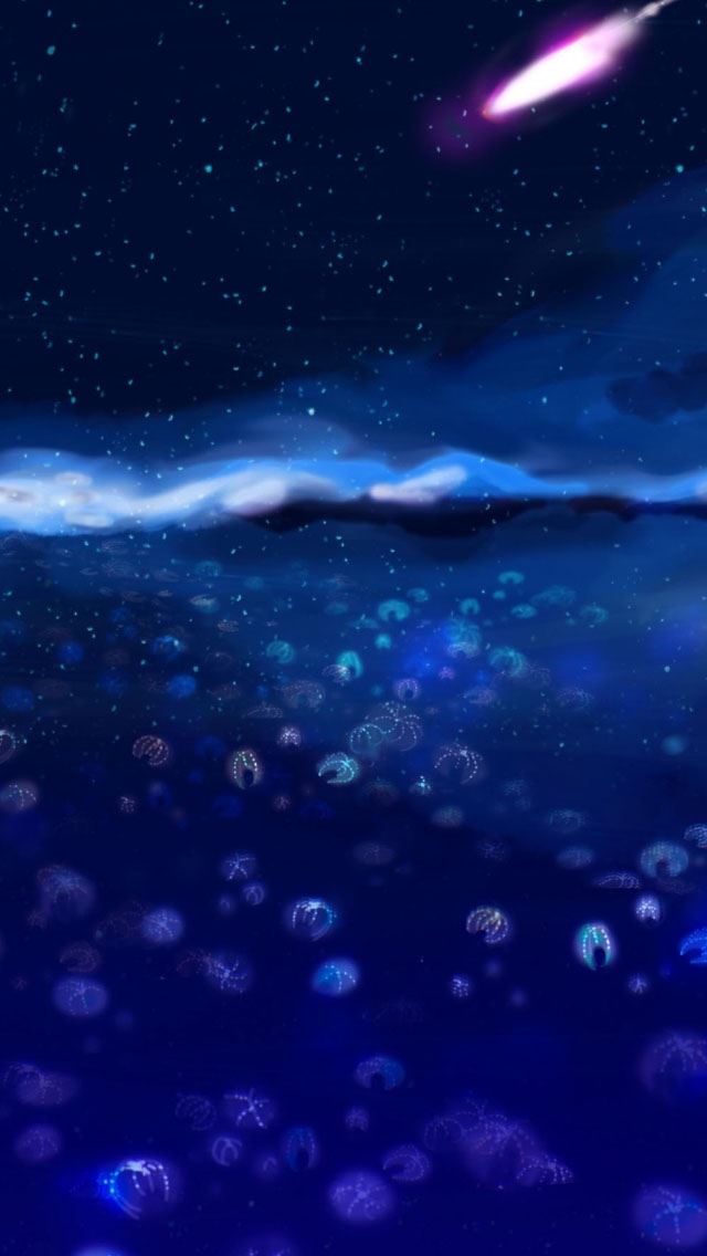 640x1136 Falling star - paradise iPhone Wallpaper