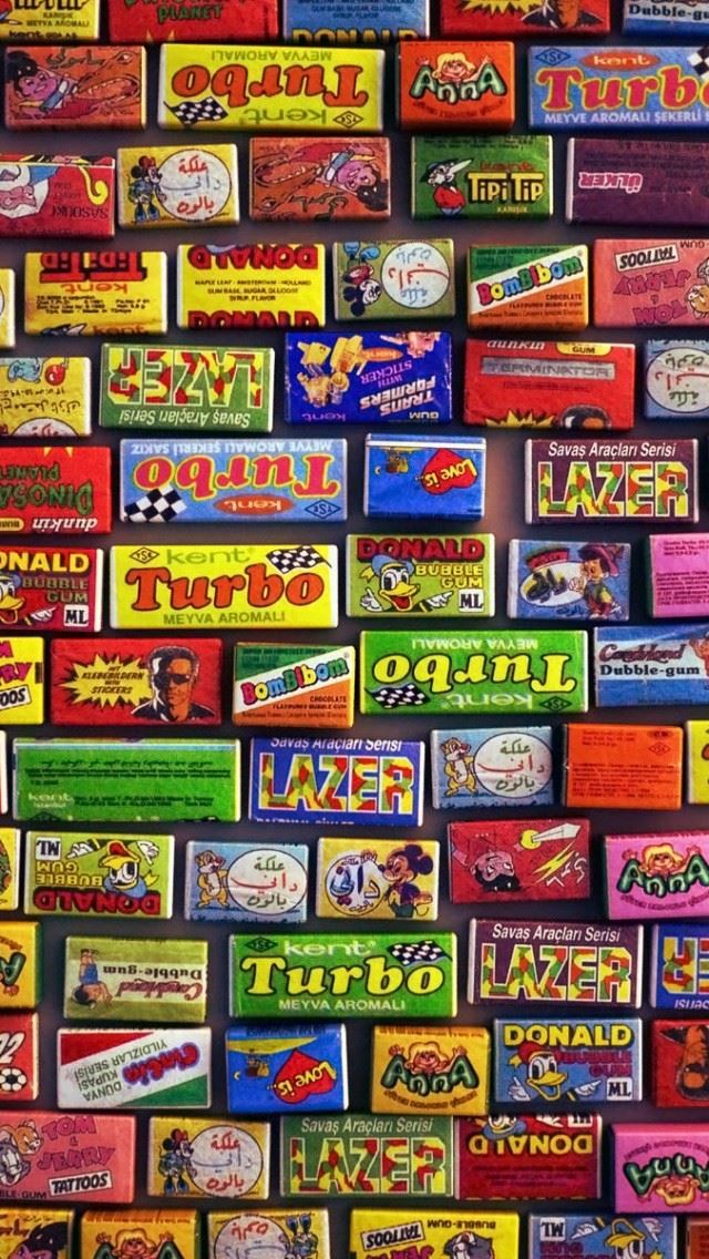 640x1136 Childhood Bubble Gum - pink iPhone Wallpaper
