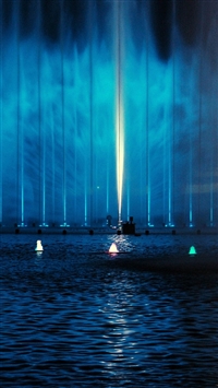 Fountain Night wallpaper