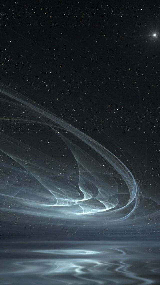 640x1136 Radiance Wave Sky Star - line iPhone Wallpaper