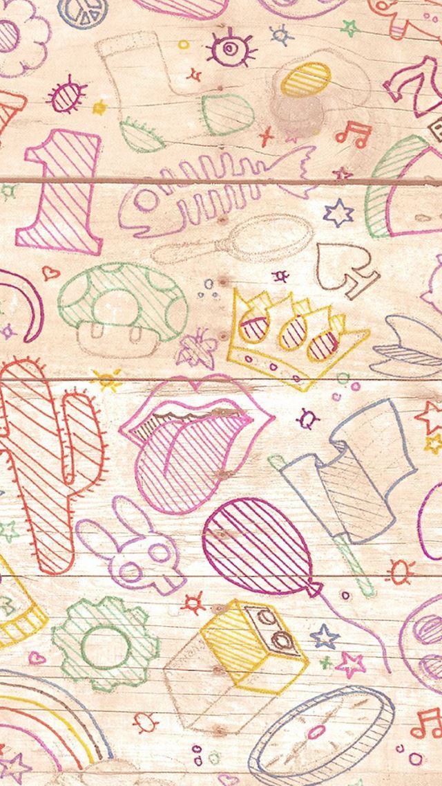 640x1136 Hand painted background - painted iPhone Wallpaper