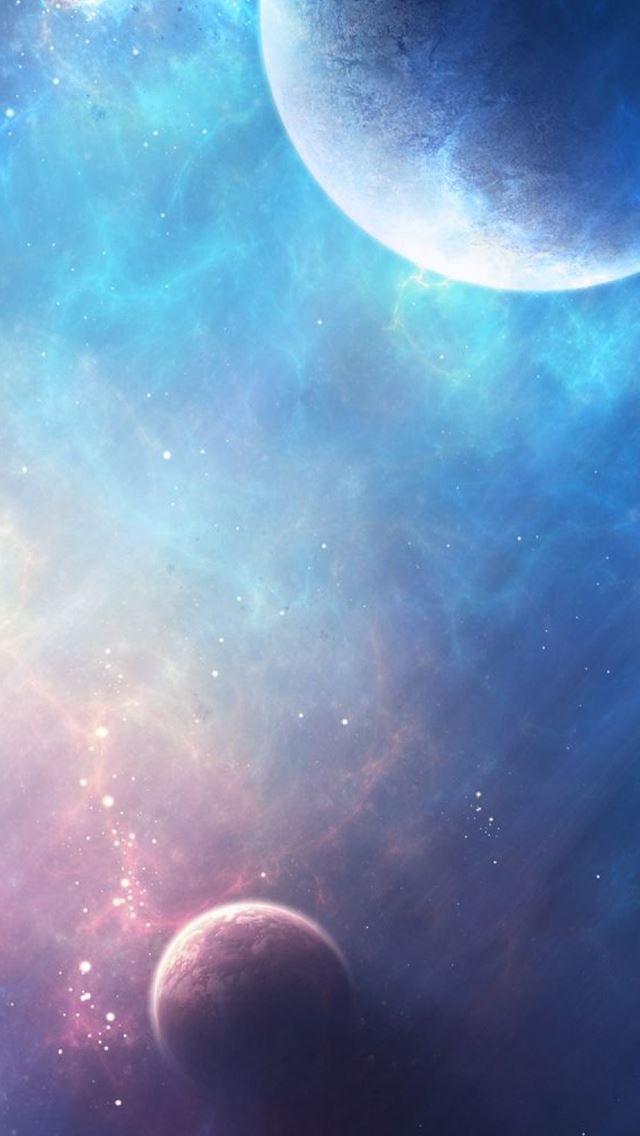 640x1136 Planet Light - nebula iPhone Wallpaper