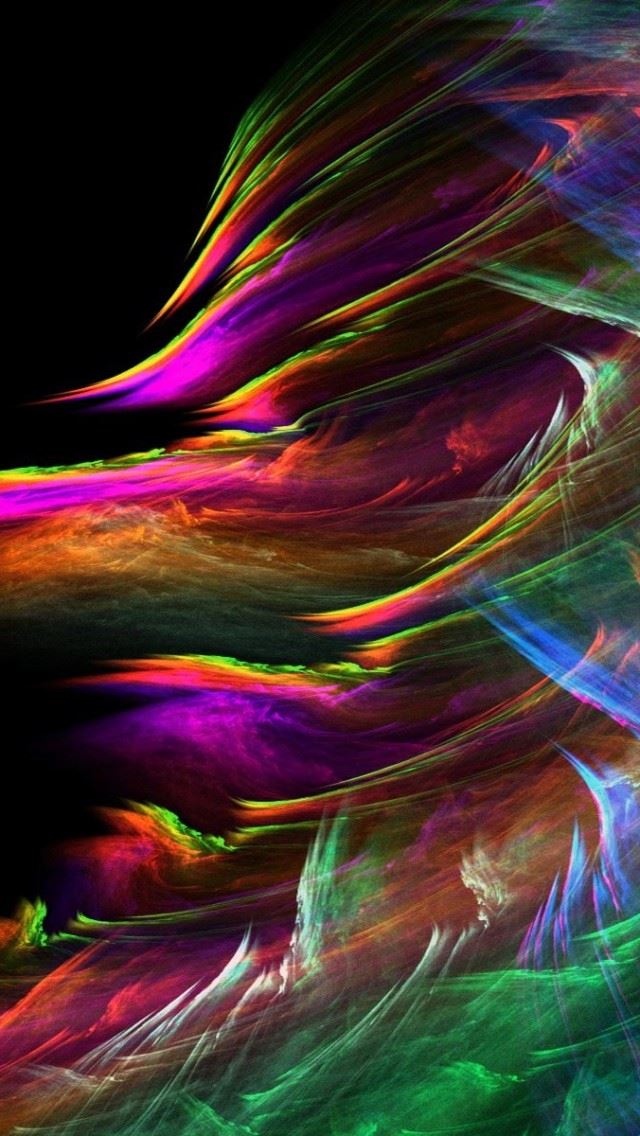 640x1136 Windstorm Fractal - wave iPhone Wallpaper