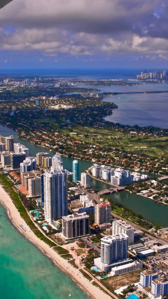 640x1136 Miami View Building - view iPhone Wallpaper