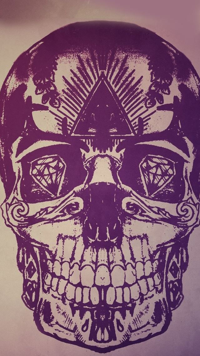 640x1136 Skulls artwork -  iPhone Wallpaper