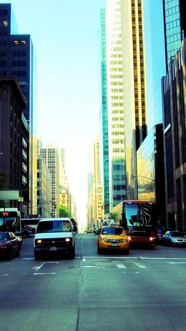 640x1136 Avenue Street - tower iPhone Wallpaper