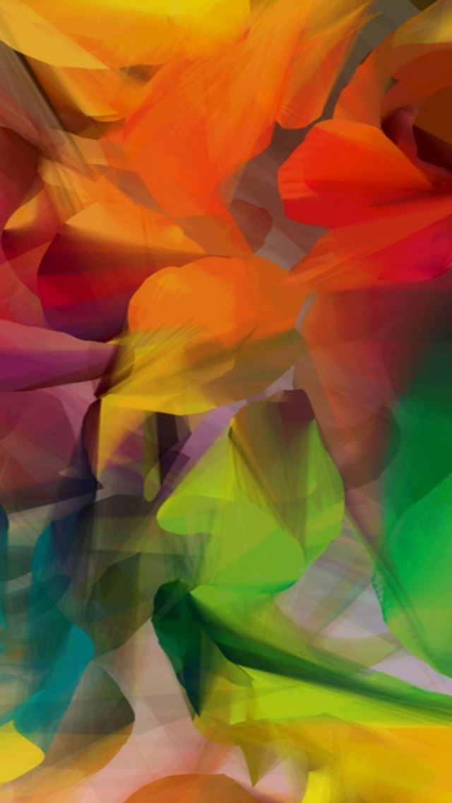 640x1136 Colorful Petals - wave iPhone Wallpaper