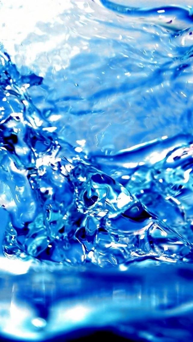 640x1136 Water Blue Background - wave iPhone Wallpaper