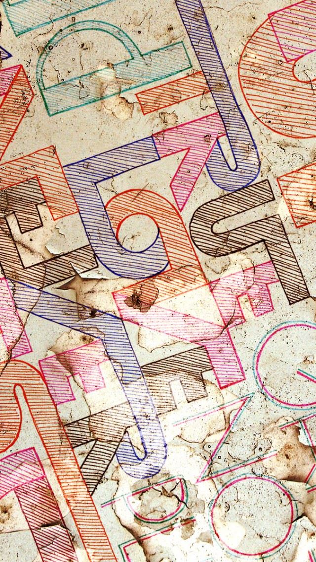 640x1136 Letters Character Text Paper - character iPhone Wallpaper