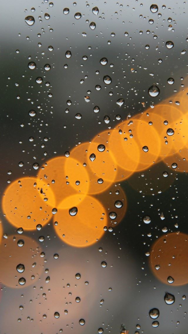 640x1136 Light Rainwater Night - droplet iPhone Wallpaper