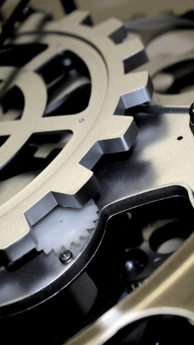 640x1136 Mechanisms Gear Watch -  iPhone Wallpaper
