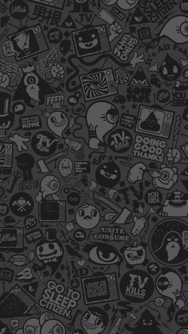 1284x2778 A Wide Variety Of ICONS -  iPhone Wallpaper