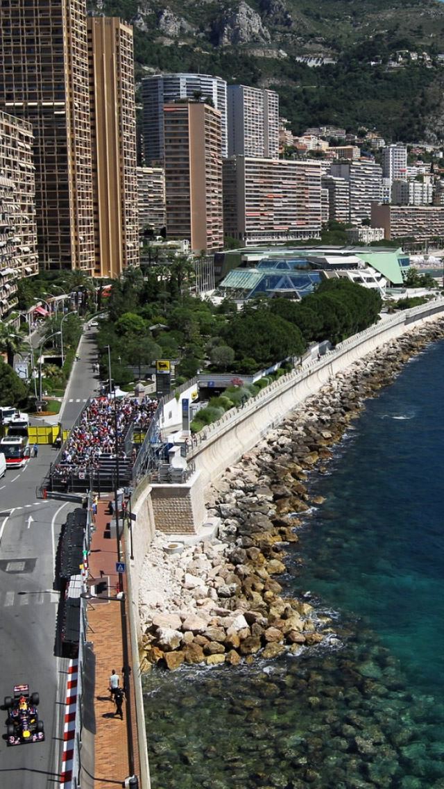 640x1136 Monaco Seaside Building Racing - tower iPhone Wallpaper