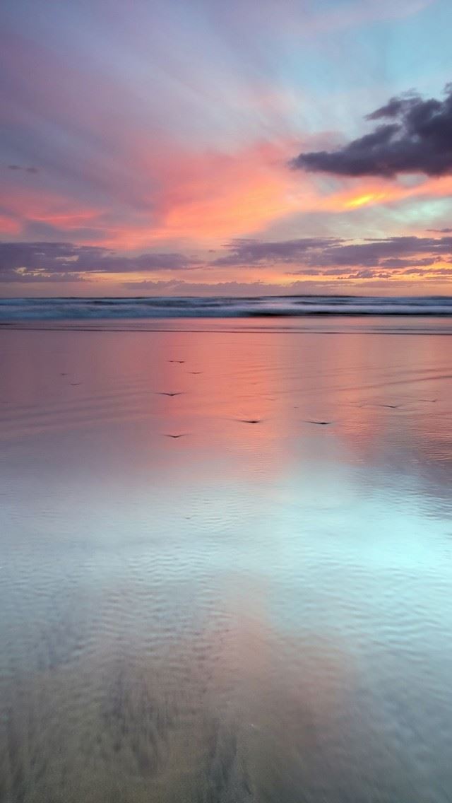 640x1136 Beach Scene - cloud iPhone Wallpaper