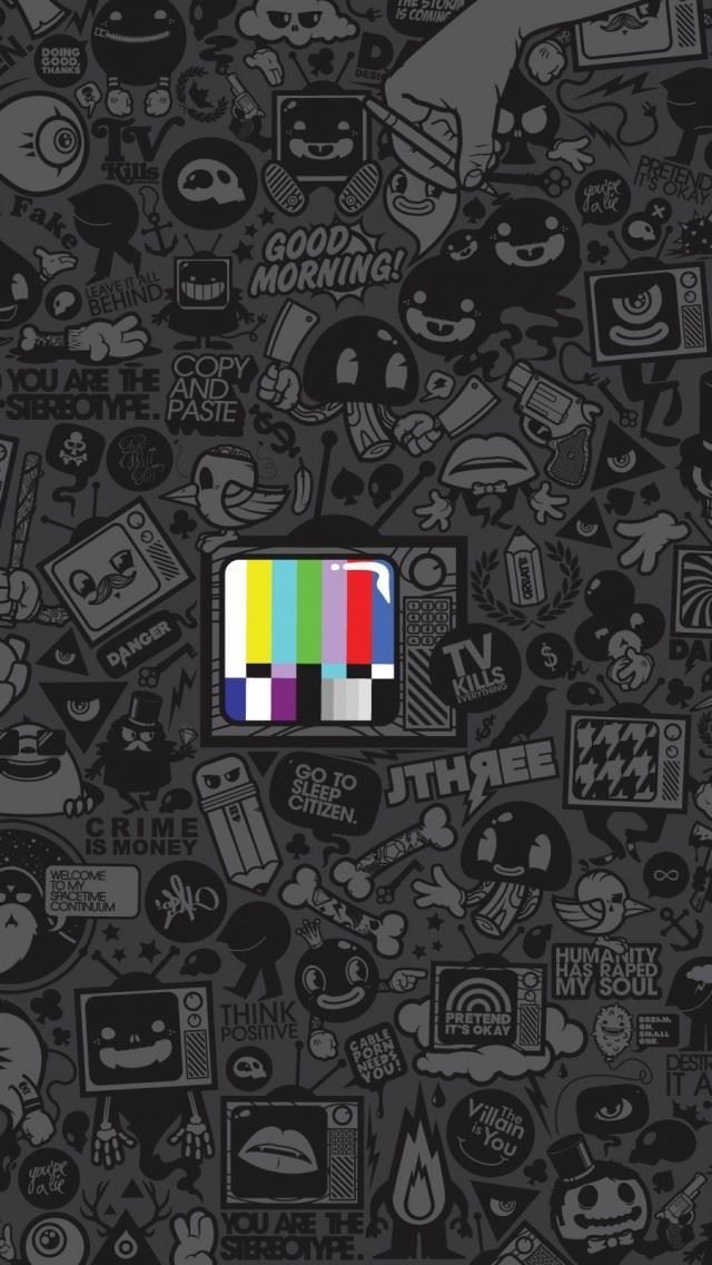 640x1136 Tv Kills Everything -  iPhone Wallpaper