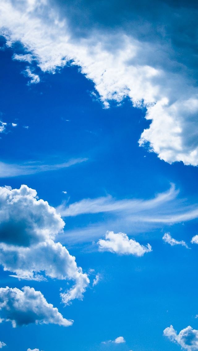 640x1136 Blue clouds -  iPhone Wallpaper