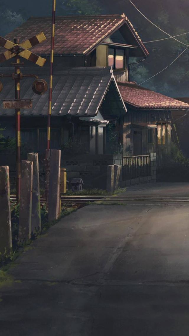 640x1136 Children who chase lost - railroad iPhone Wallpaper