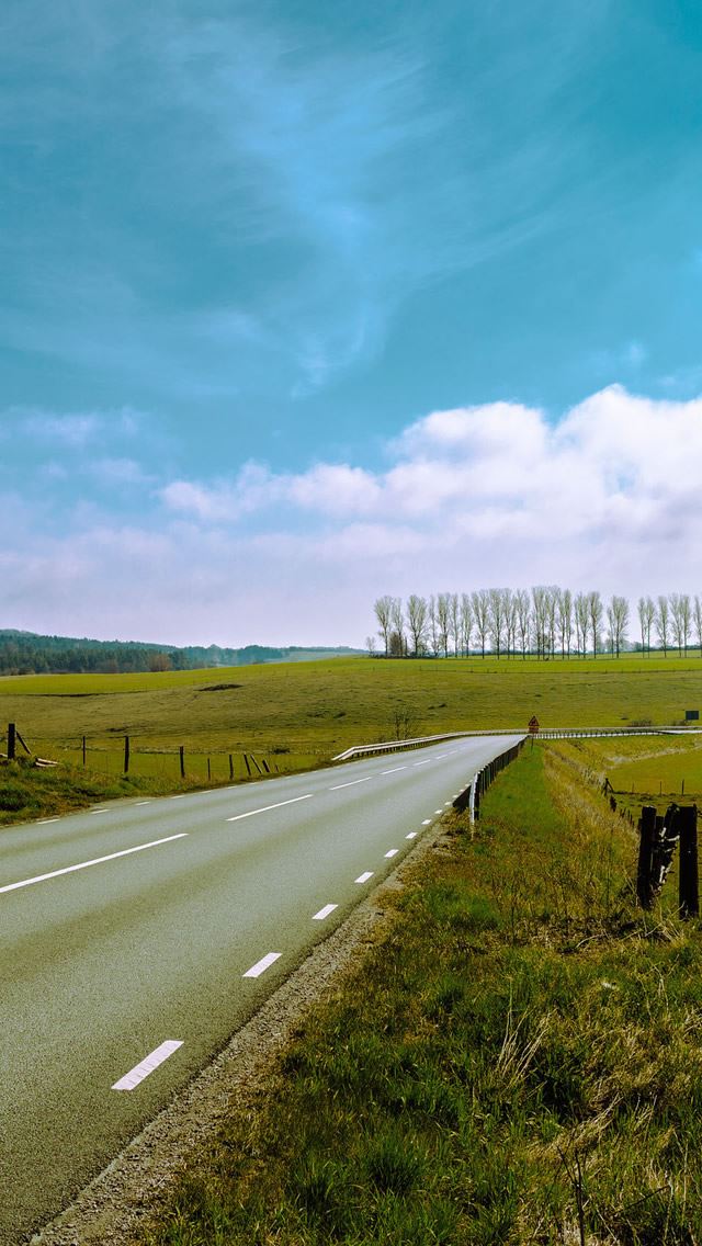 640x1136 Road Through Smaland Sweden - sweden iPhone Wallpaper