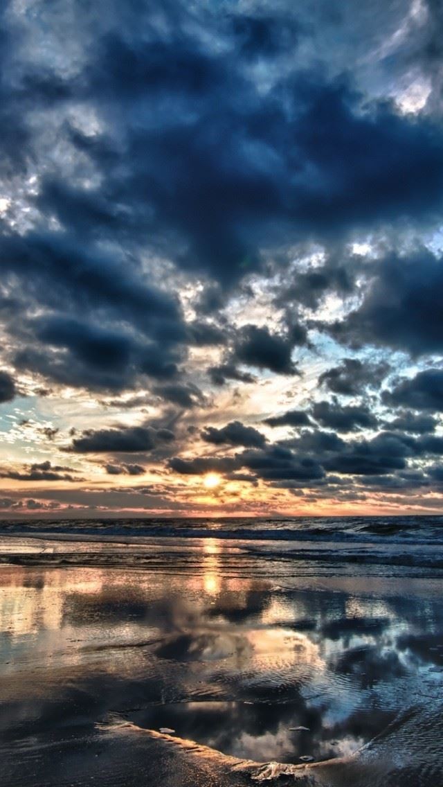 640x1136 Heaven Earth Widescreen - sea iPhone Wallpaper