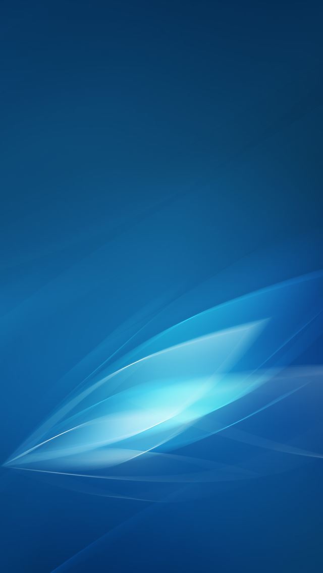 640x1136 Abstract blue leaf - abstract iPhone Wallpaper