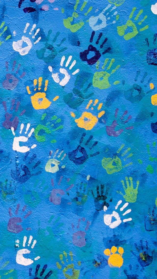 640x1136 Handprint Art - handprint iPhone Wallpaper