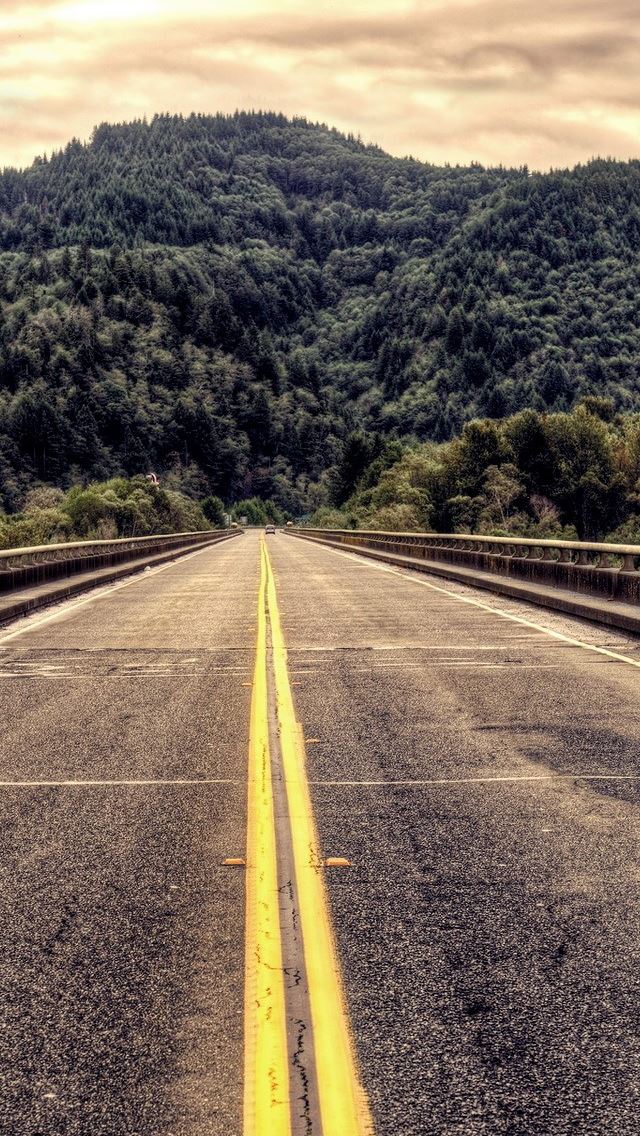 640x1136 Mountains landscapes road - landscapes iPhone Wallpaper
