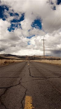 Cracked road wallpaper