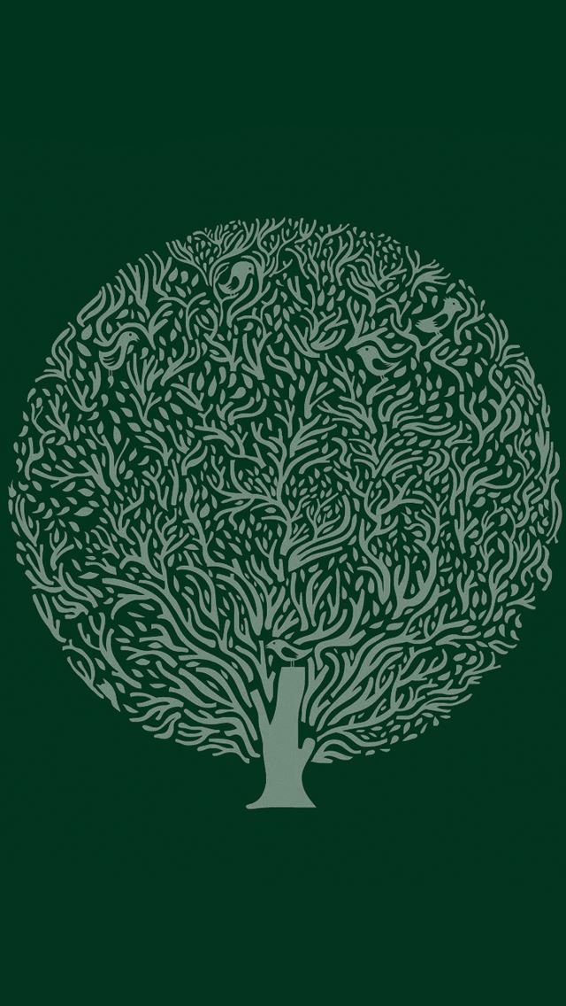 640x1136 Minimalist simple background trees -  iPhone Wallpaper