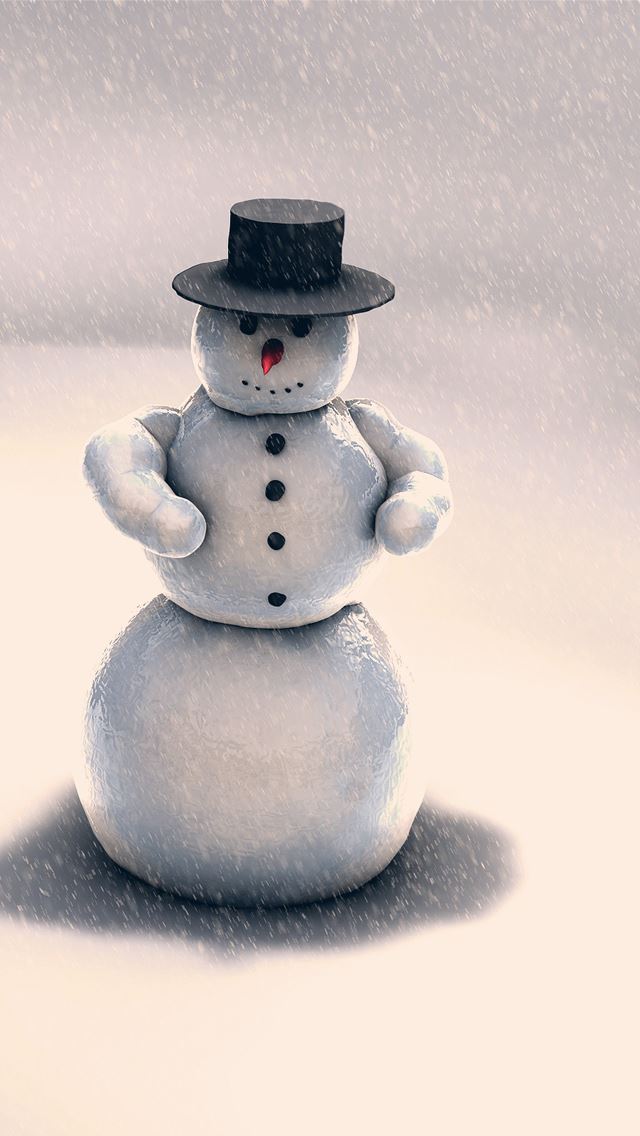 640x1136 Christmas snowman - snowman iPhone Wallpaper