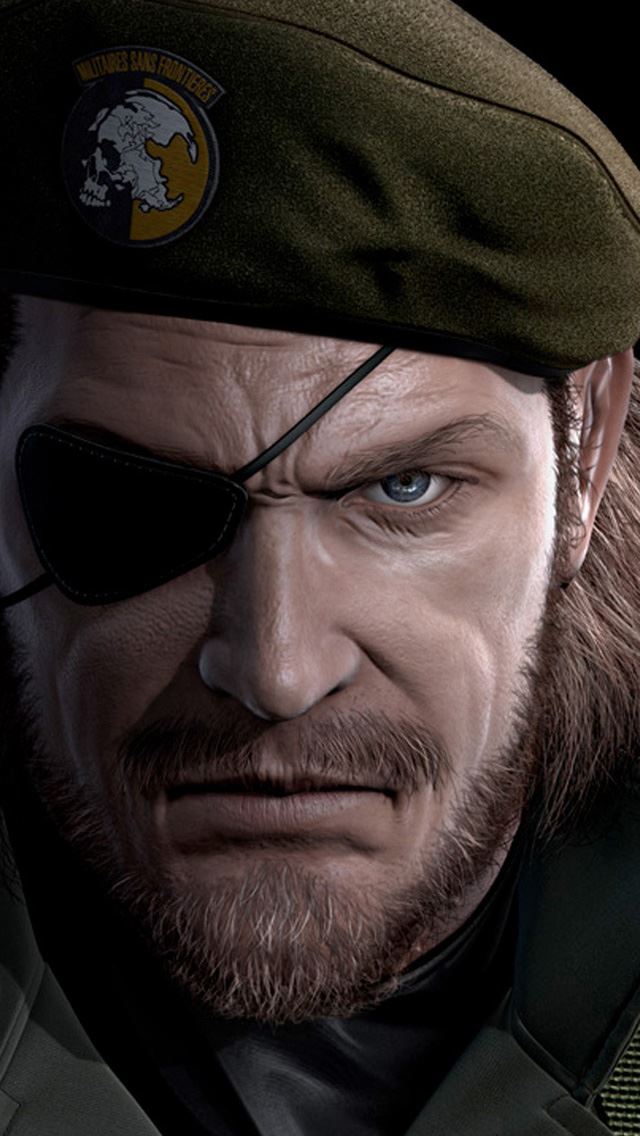 640x1136 Big boss Metal Gear Solid eyepatch - metal gear solid iPhone Wallpaper