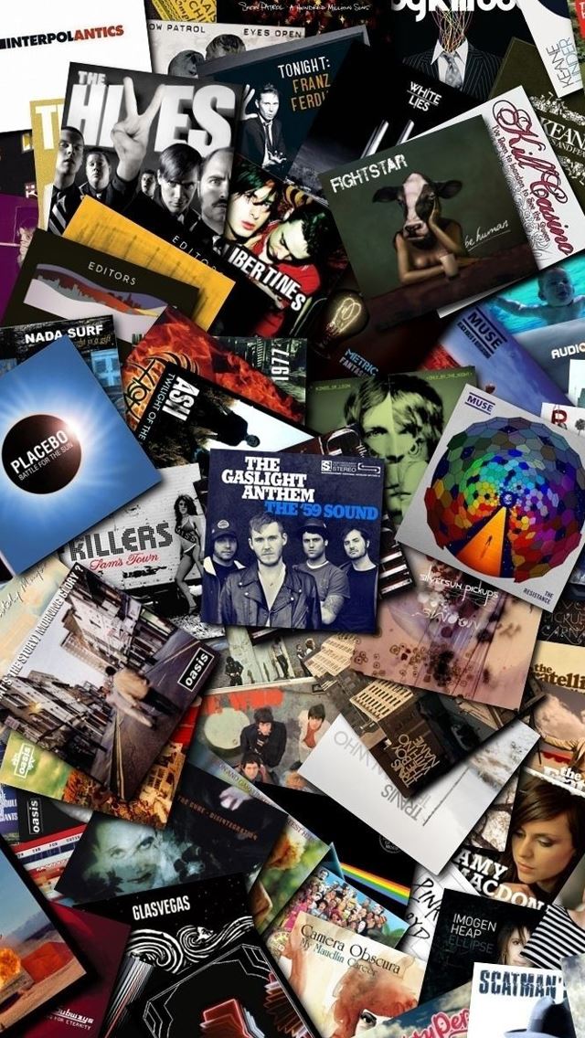 640x1136 Music Cds Collection -  iPhone Wallpaper