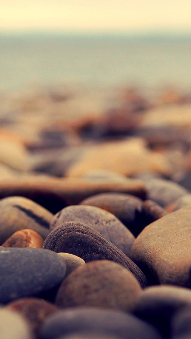 640x1136 Stone beach - stone iPhone Wallpaper