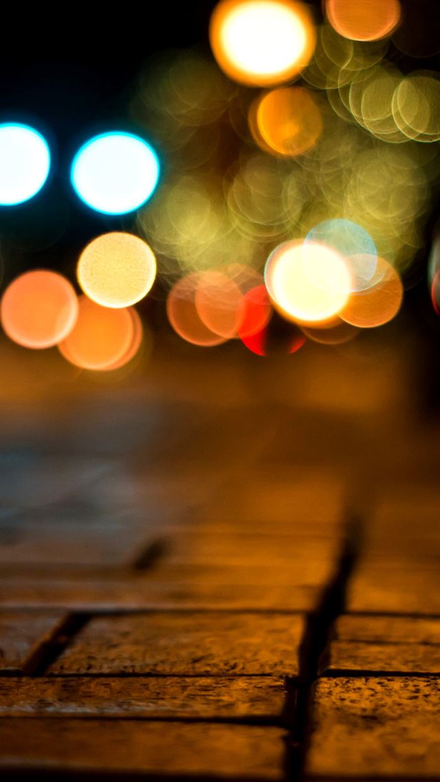 640x1136 Road bokeh -  iPhone Wallpaper