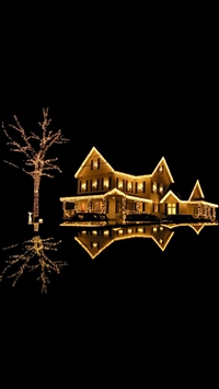 New year lights wallpaper