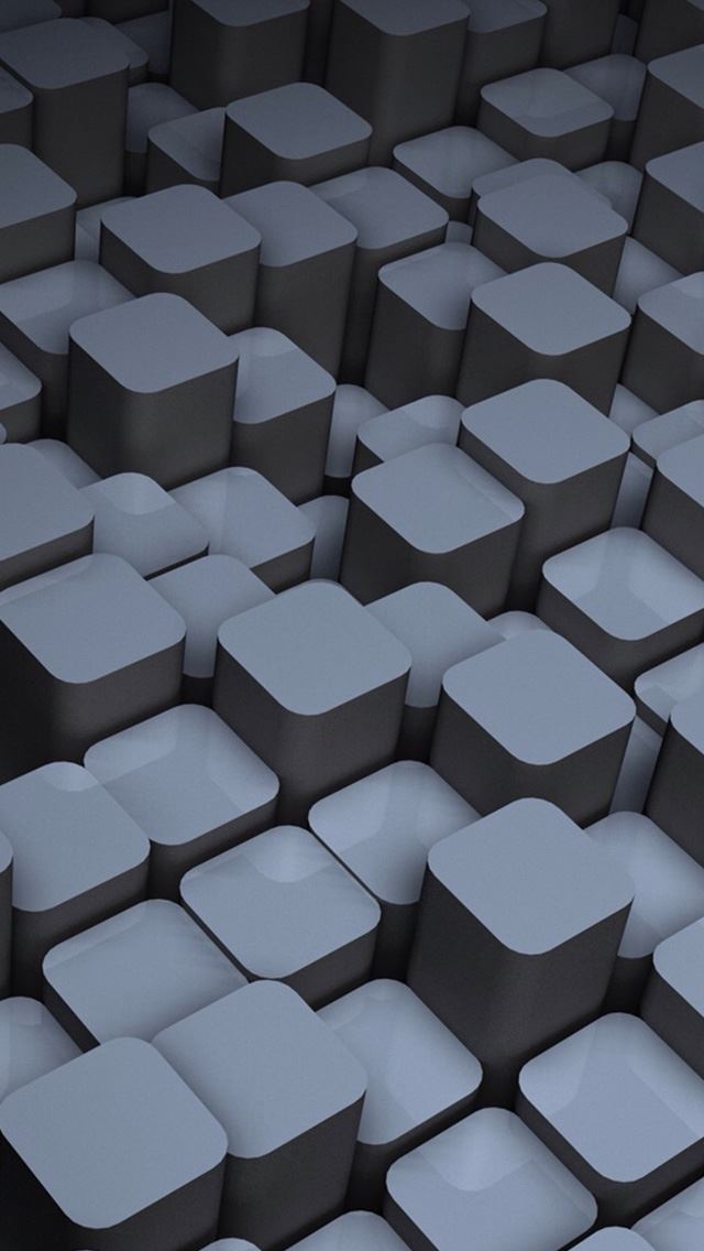 640x1136 3D Cube - cube iPhone Wallpaper