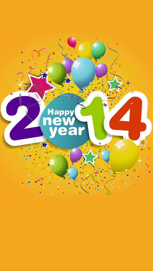 640x1136 Happy new year 2014 - happy new year iPhone Wallpaper