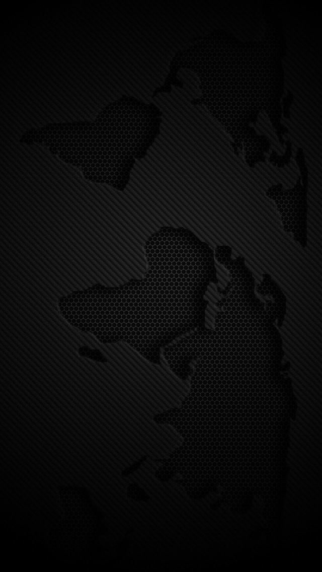 World Map Dark iPhone Wallpapers Free Download