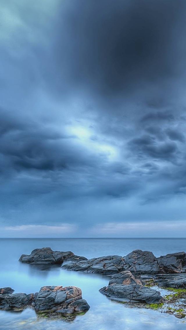 640x1136 Cloud stone sea - cloud iPhone Wallpaper