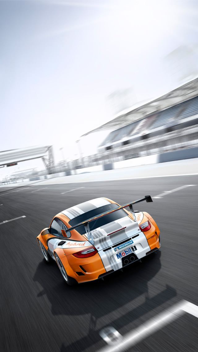 640x1136 Porsche Supercar - race iPhone Wallpaper