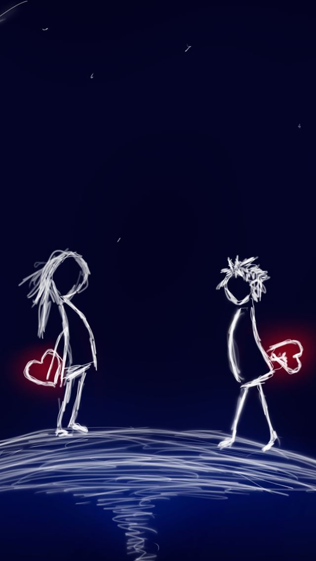 640x1136 Love You - hearts iPhone Wallpaper