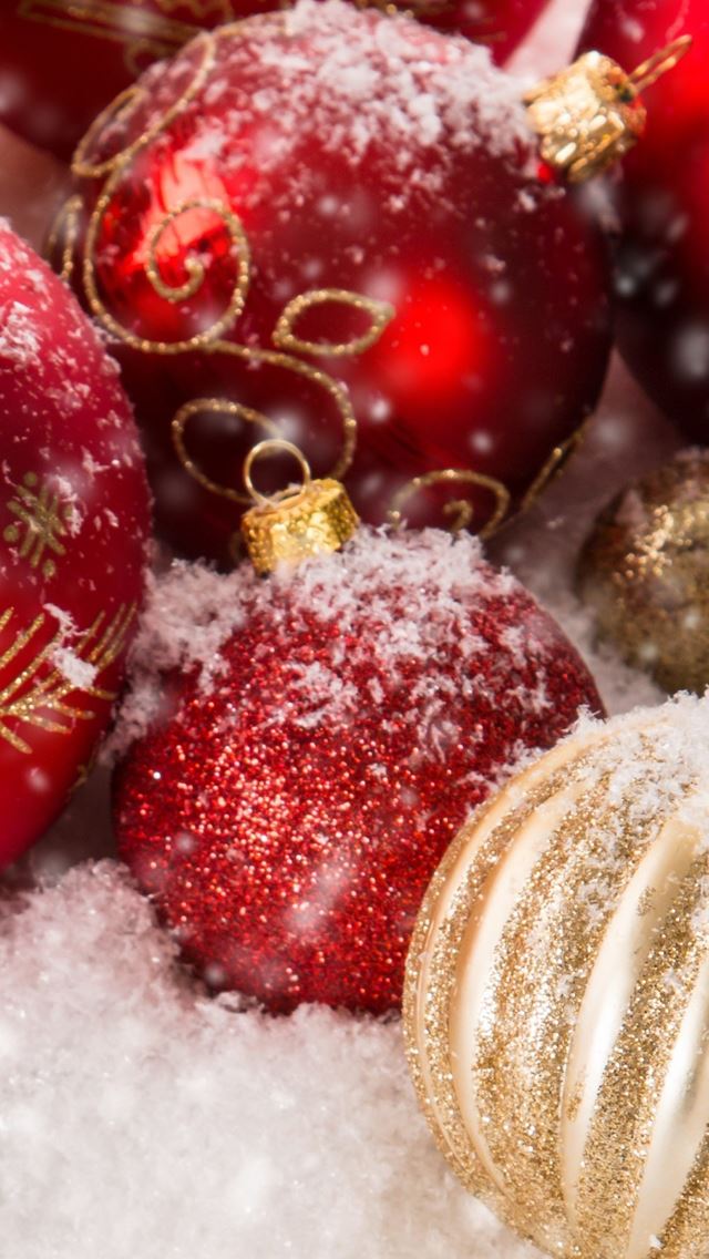 640x1136 Christmas ornaments - decoration iPhone Wallpaper
