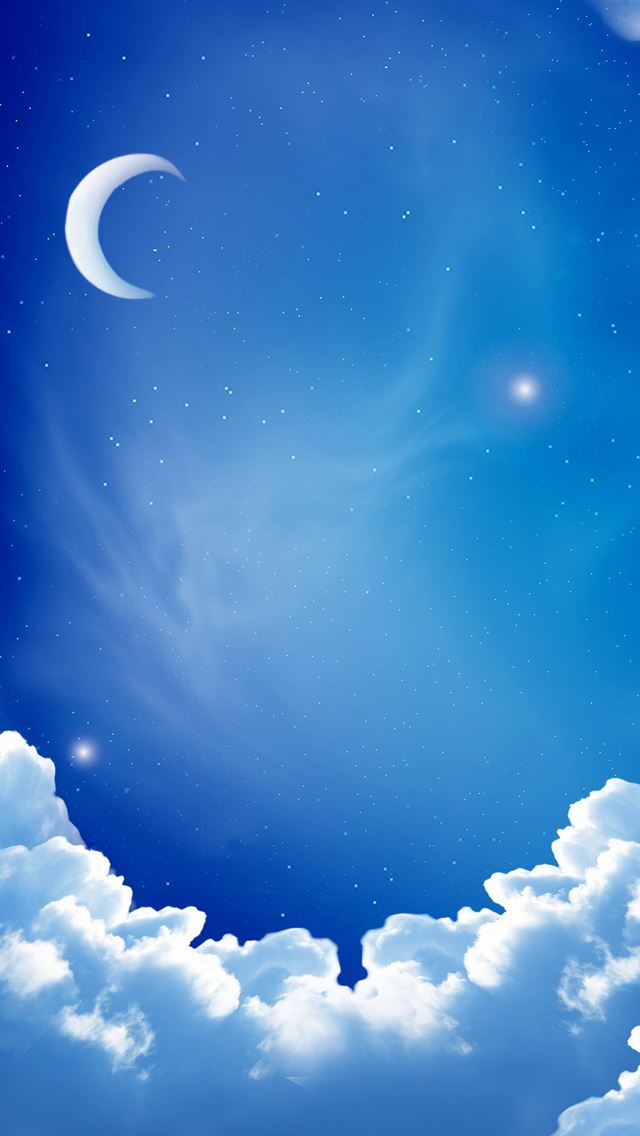 640x1136 Cloud moon -  iPhone Wallpaper
