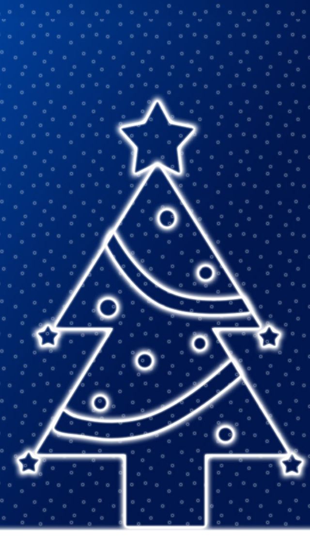 640x1136 Merry Christmas - star iPhone Wallpaper