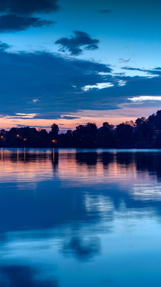 640x1136 Lake at night - lake iPhone Wallpaper