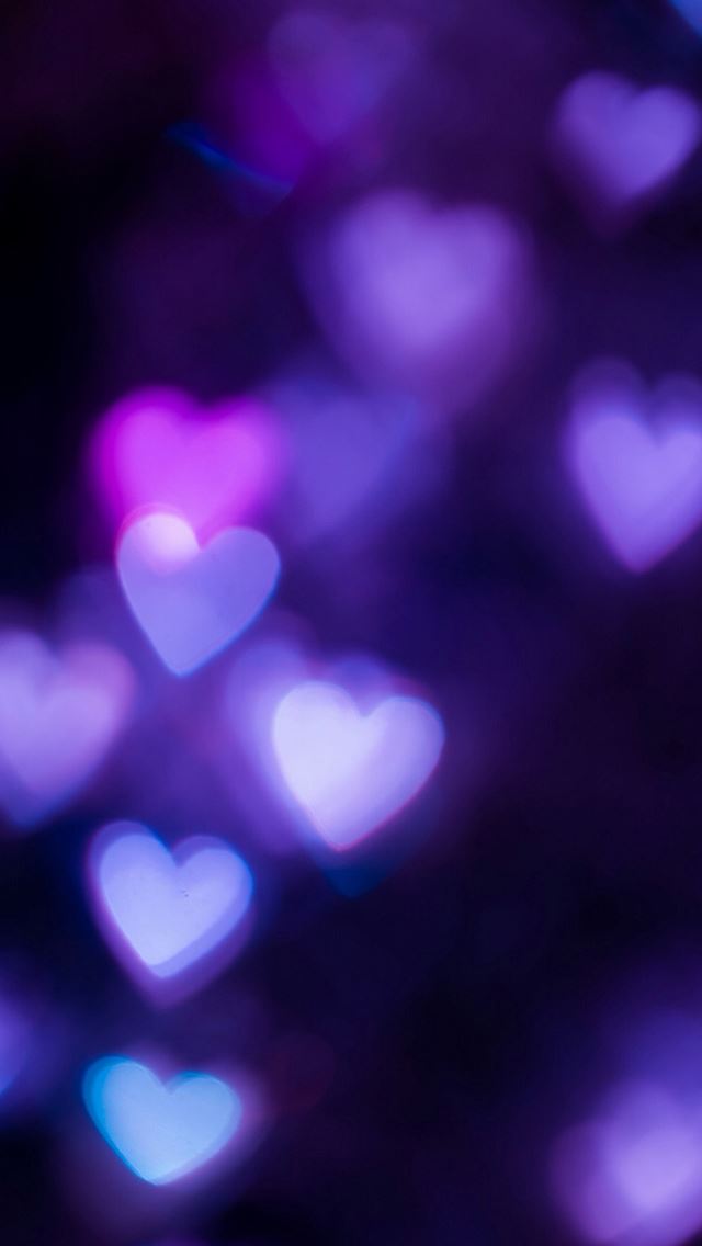640x1136 Heart shaped light bokeh - aesthetic iPhone Wallpaper