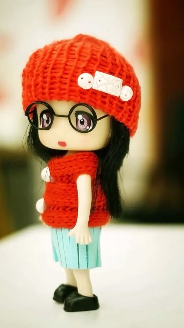 640x1136 Wool doll - glasses iPhone Wallpaper