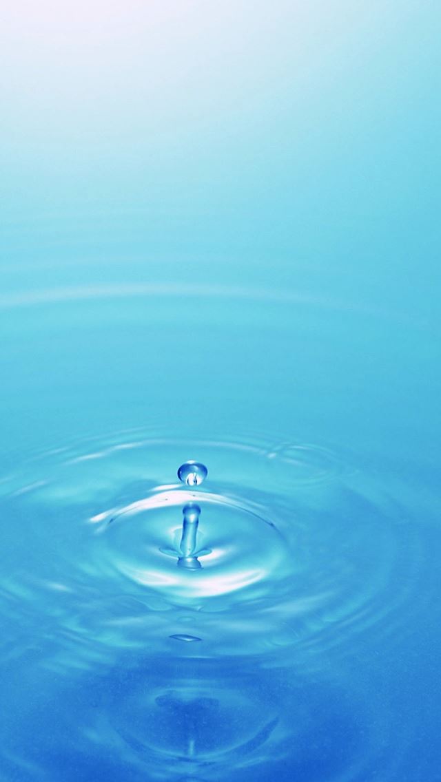 640x1136 Blue Drops -  iPhone Wallpaper
