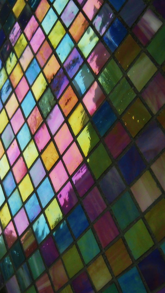 640x1136 Mosaic pattern background - pink iPhone Wallpaper