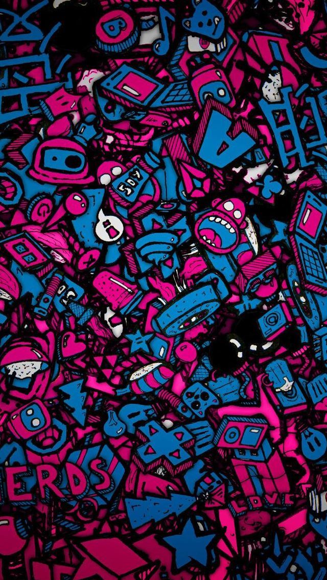 640x1136 Valentines Day Love Nerds -  iPhone Wallpaper