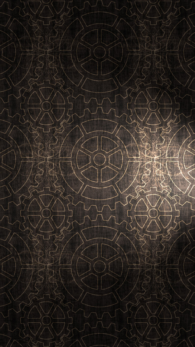 Gears pattern background iPhone wallpaper 